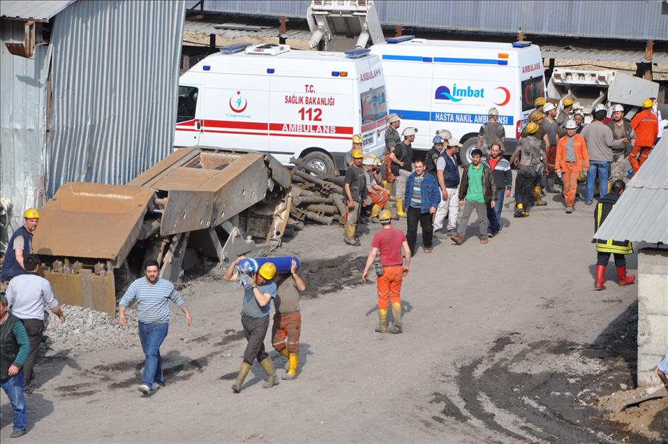 Soma'da maden ocağında yangın