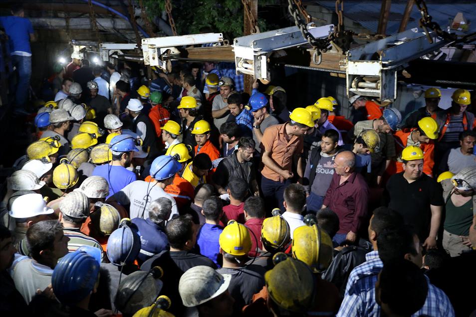 Soma'da maden ocağındaki yangın