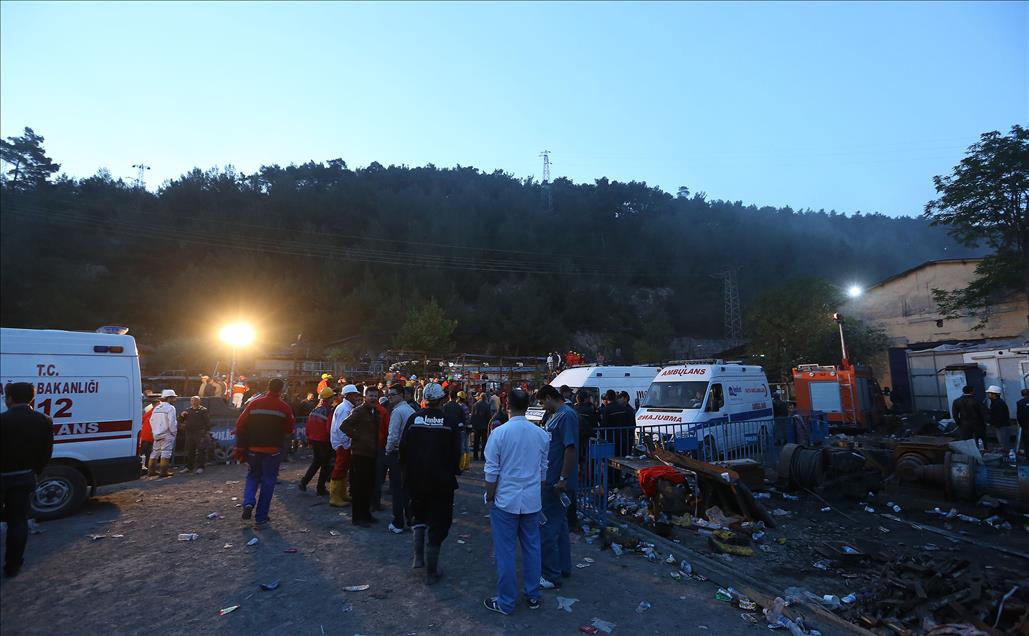 Soma'da maden ocağındaki yangın