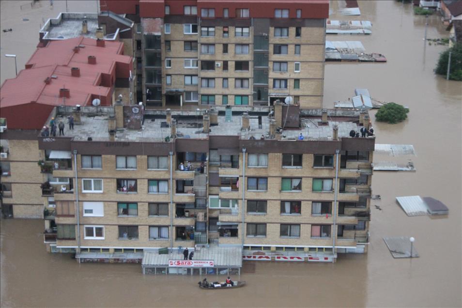 Bosna Hersek ve Sırbistan'daki sel felaketi