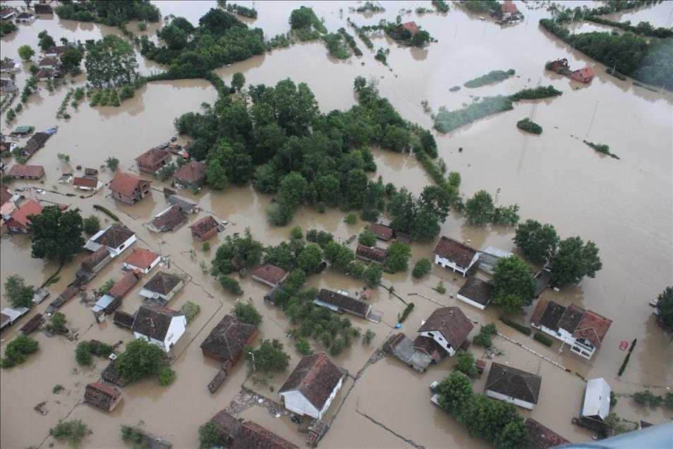 Bosna Hersek ve Sırbistan'daki sel felaketi