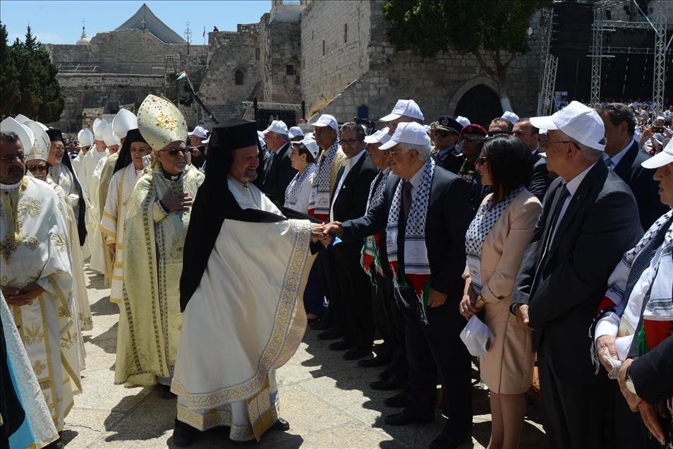 Papa Franciscus, Filistin'de