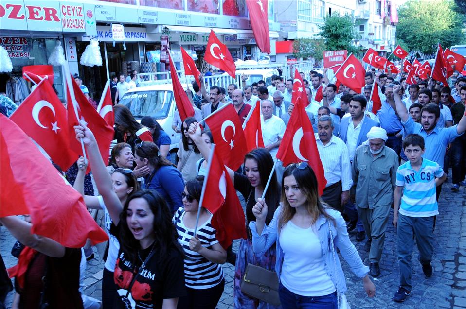 Şanlıurfa'da "bayrağa saygı" yürüyüşü