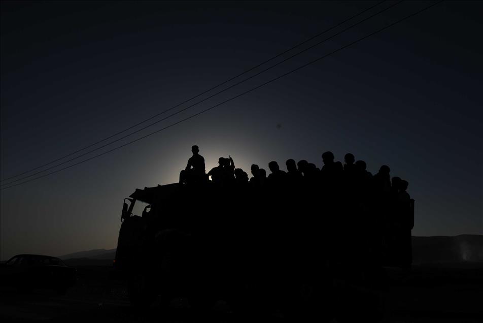 Fleeing to Sinjar, Iraq