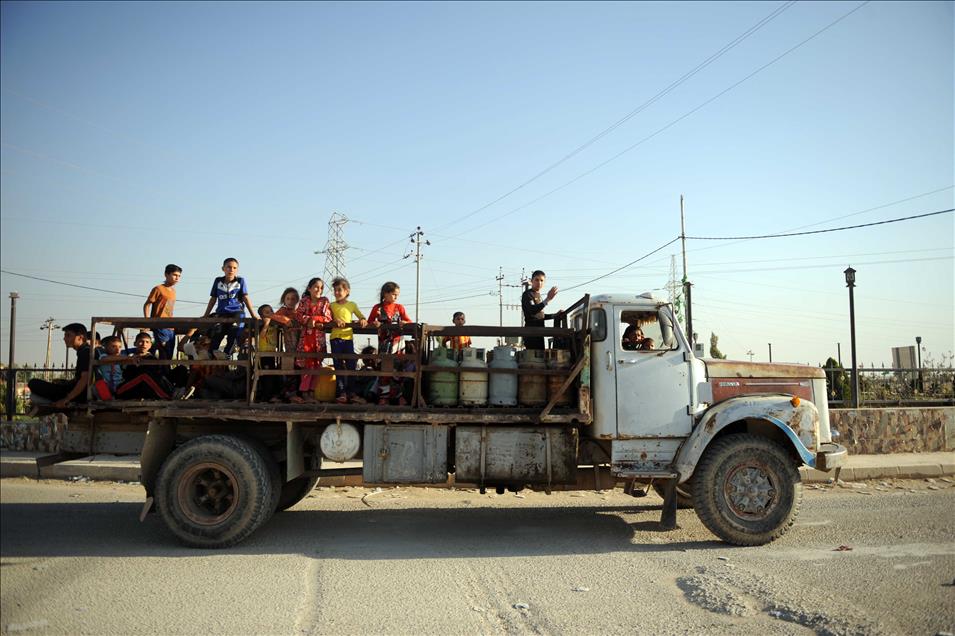 Fleeing to Sinjar, Iraq