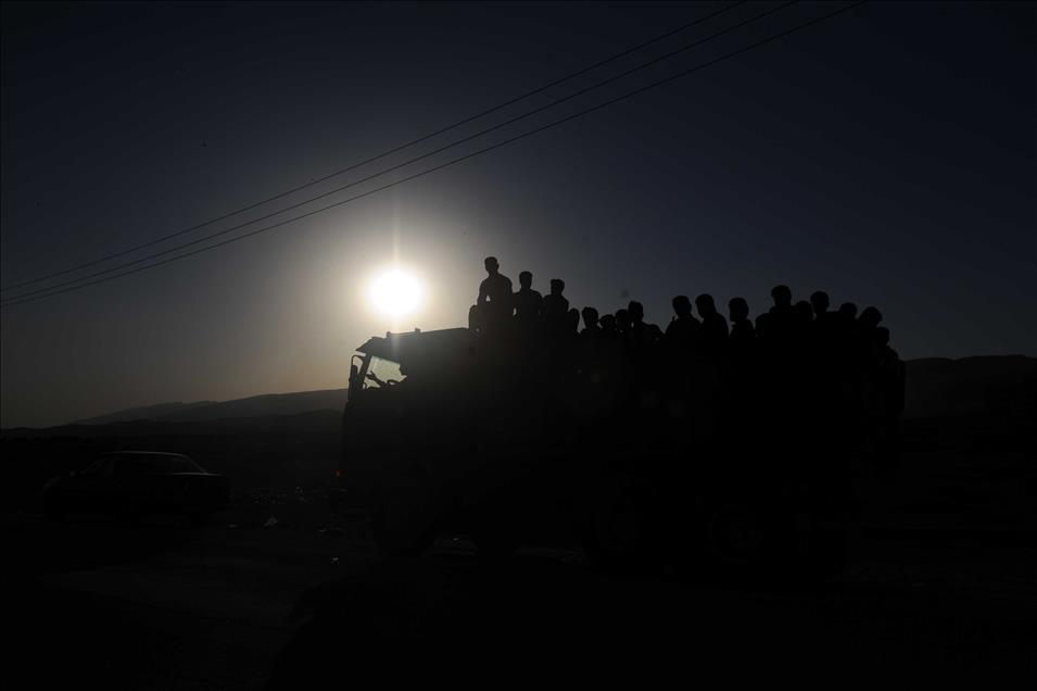 Fleeing to Sinjar, Iraq