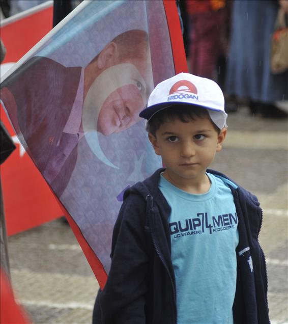 Cumhurbaşkanı adayı ve Başbakan Erdoğan Samsun'da