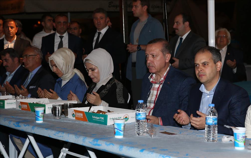 Cumhurbaşkanı adayı ve Başbakan Erdoğan Samsun'da