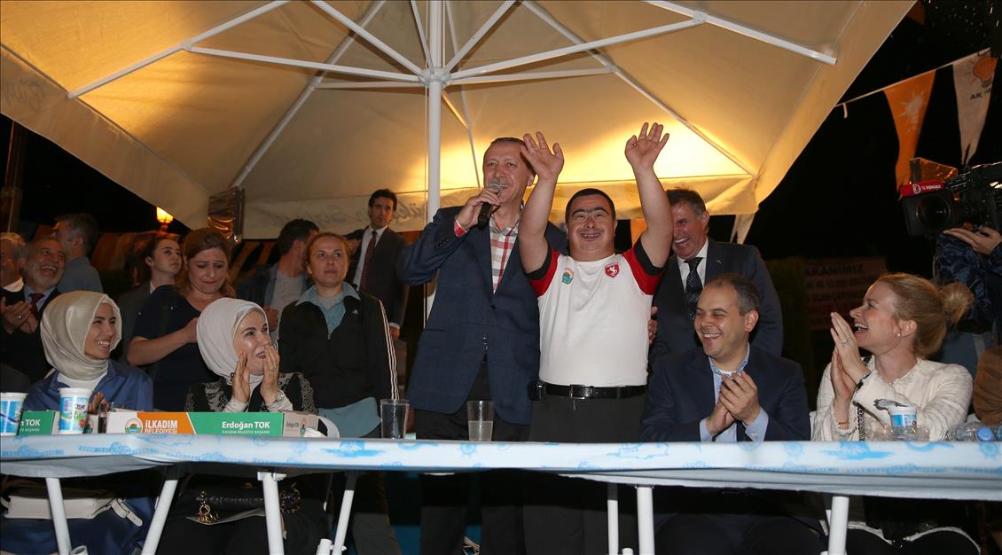 Cumhurbaşkanı adayı ve Başbakan Erdoğan Samsun'da