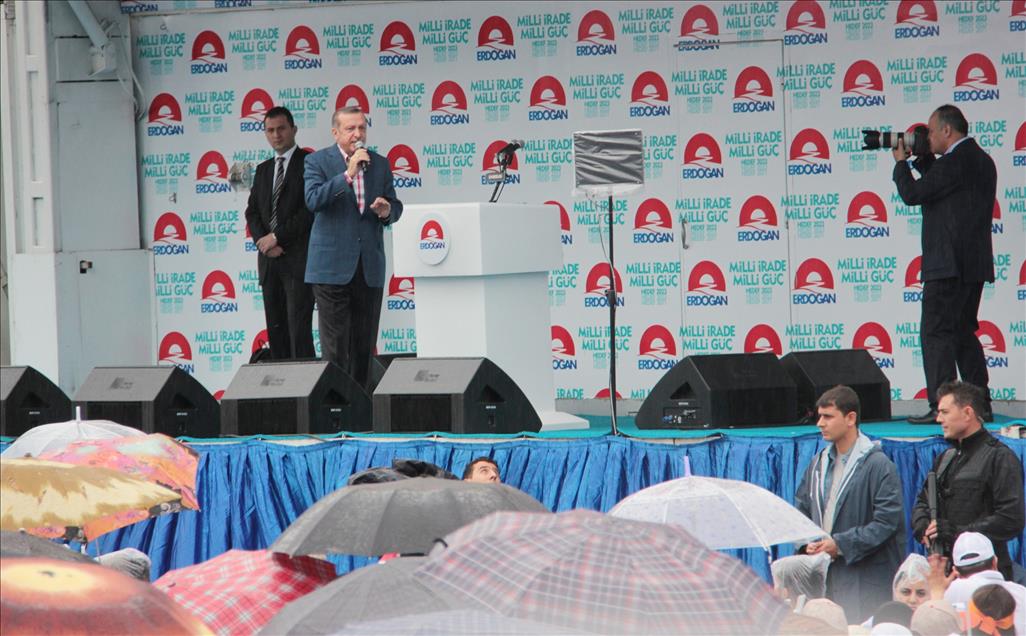 Cumhurbaşkanı Adayı ve Başbakan Erdoğan Samsun'da