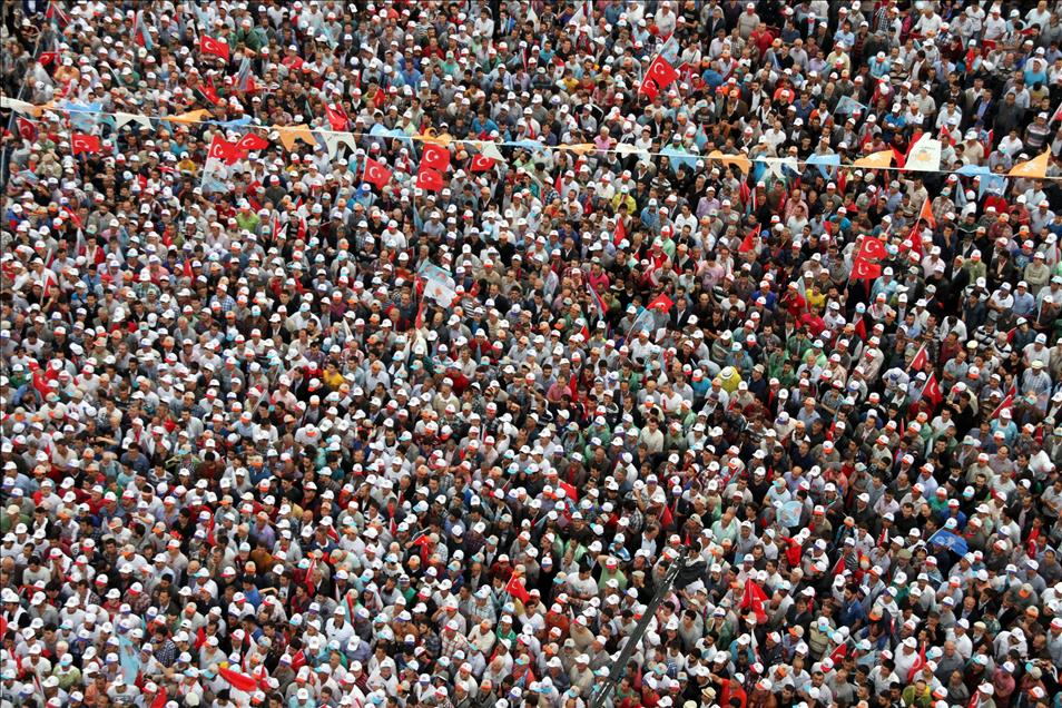 Cumhurbaşkanı adayı ve Başbakan Erdoğan Samsun'da