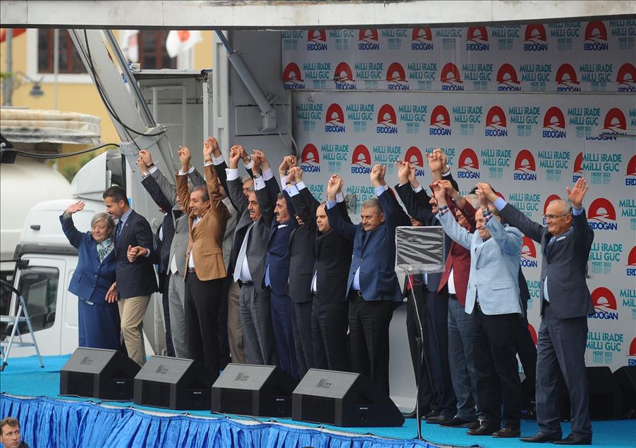Cumhurbaşkanı Adayı ve Başbakan Erdoğan Samsun'da