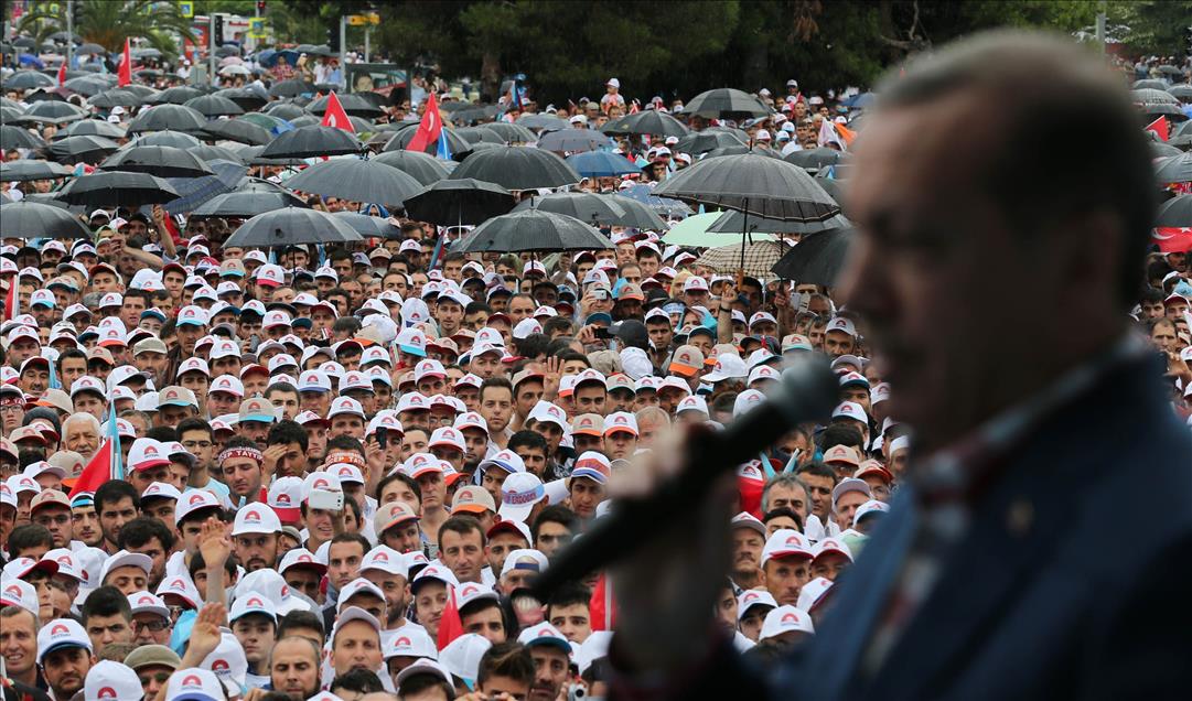 Cumhurbaşkanı Adayı ve Başbakan Erdoğan Samsun'da
