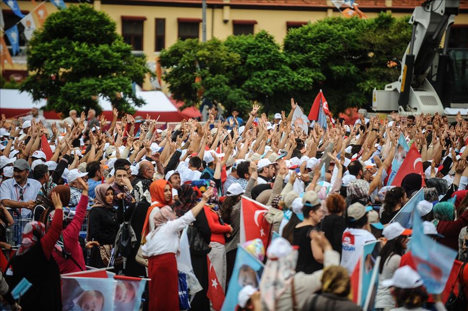 Cumhurbaşkanı adayı ve Başbakan Erdoğan Samsun'da