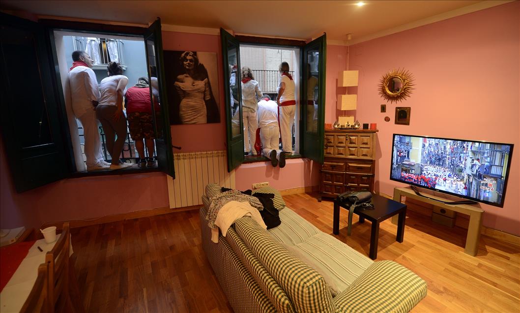 San Fermin'de boğa koşusu yapıldı