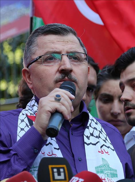 Beyoğlu'nda Gazze protestosu