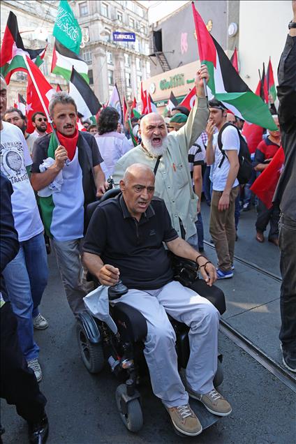 Beyoğlu'nda Gazze protestosu