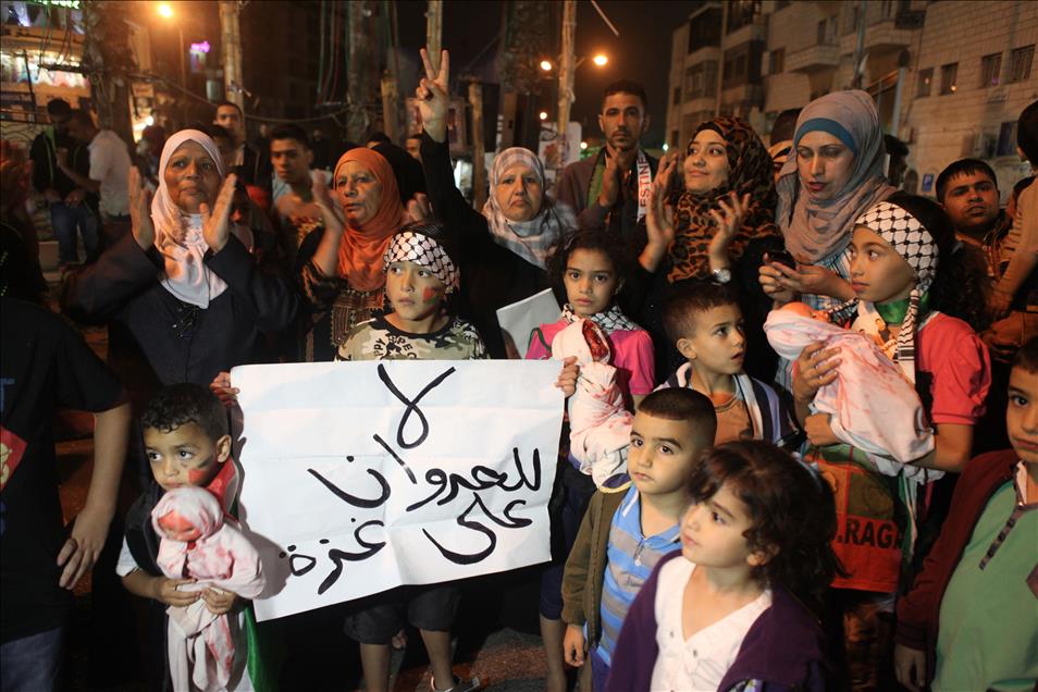 İsrail'in Gazze'ye saldırıları protesto edildi