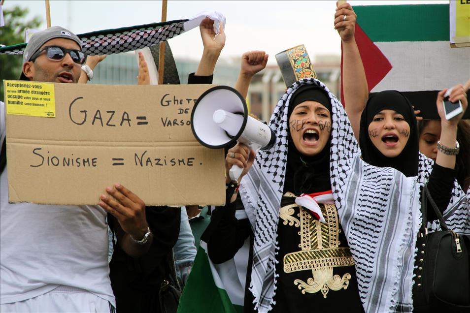 BM Cenevre Ofisi önünde protesto