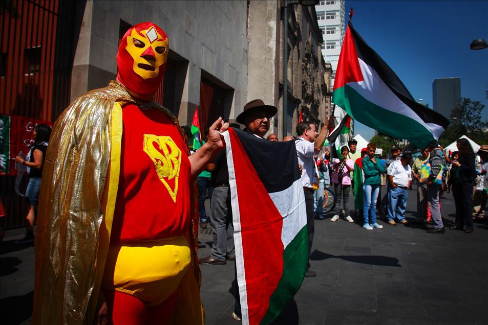 Meksika'da İsrail protestosu