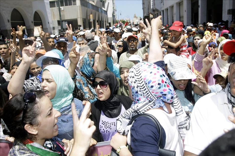İsrail'in Gazze'ye saldırıları protesto edildi