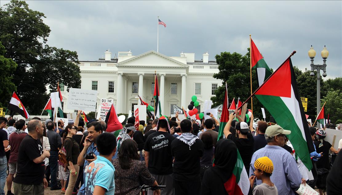 İsrail’in Gazze’ye saldırıları Washington'da protesto edildi