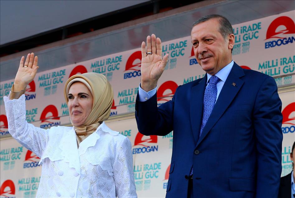 Cumhurbaşkanı adayı ve Başbakan Erdoğan Adana'da