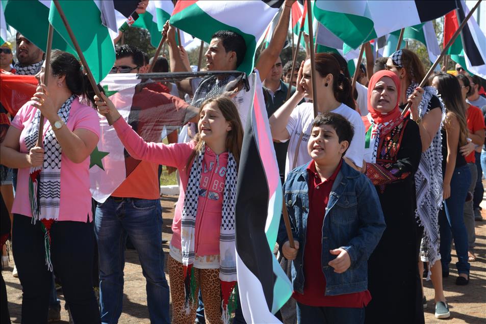 İsrail’in Gazze saldırıları Brezilya'da protesto edildi