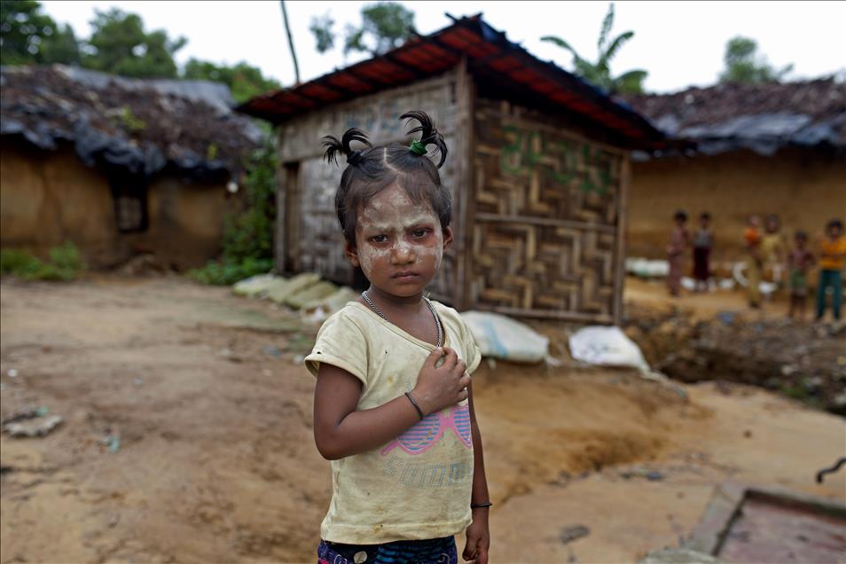 Refuge camp for Rohingya Muslims in Bangladesh