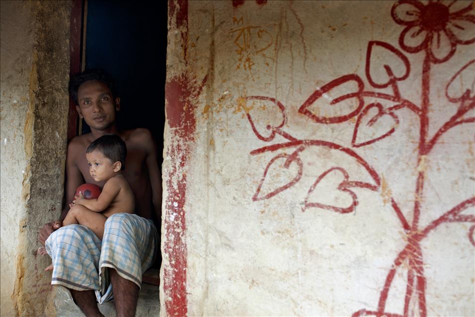 Refuge camp for Rohingya Muslims in Bangladesh