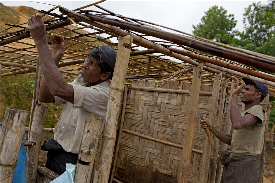 Refuge camp for Rohingya Muslims in Bangladesh