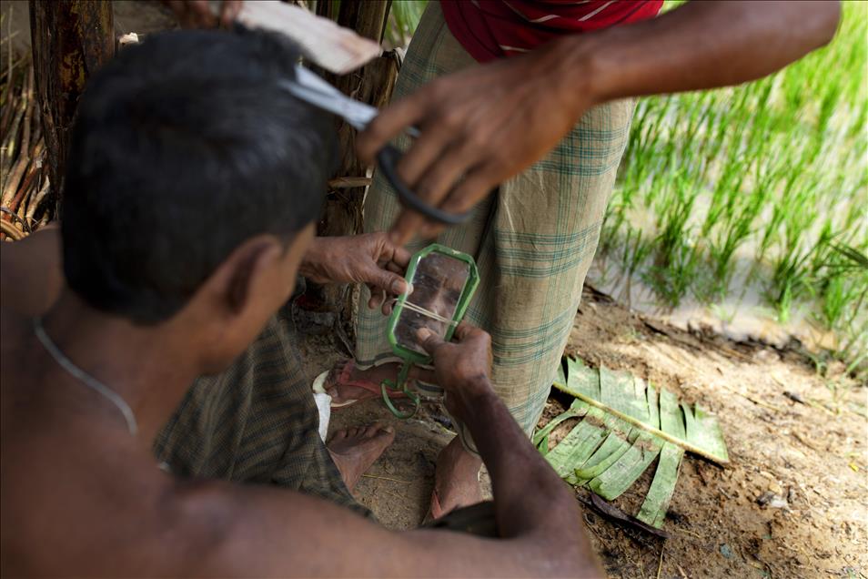 Refuge camp for Rohingya Muslims in Bangladesh