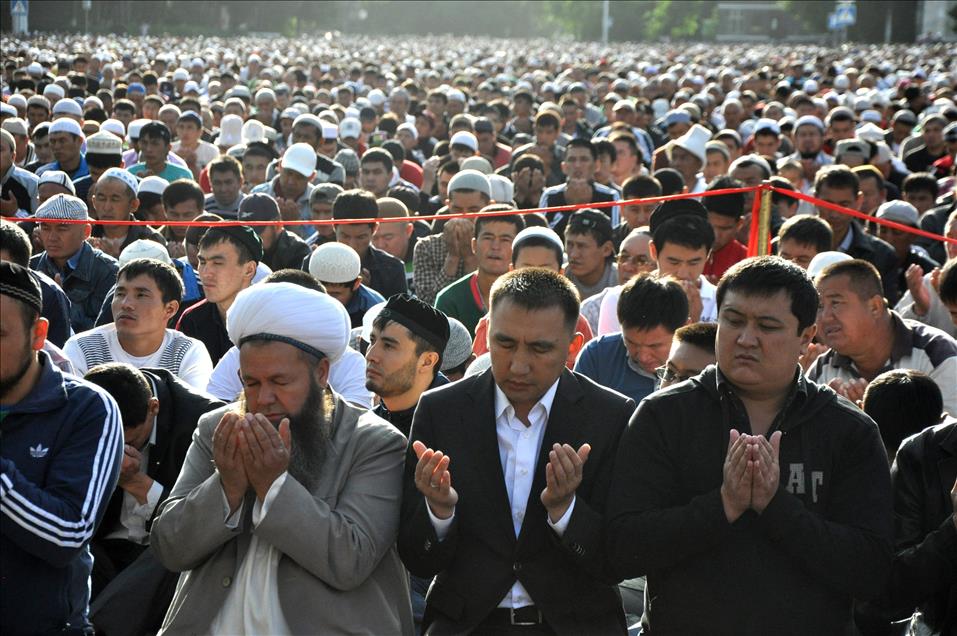 Kırgızistan'da Ramazan Bayramı coşkusu