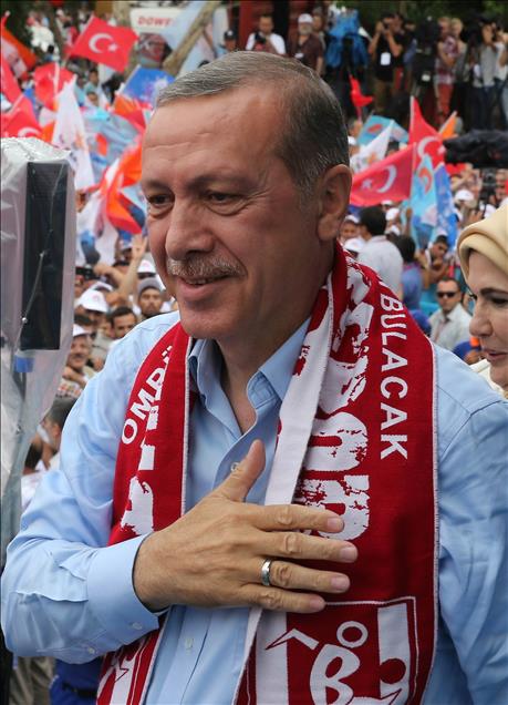 Cumhurbaşkanı adayı ve Başbakan Erdoğan, Balıkesir'de