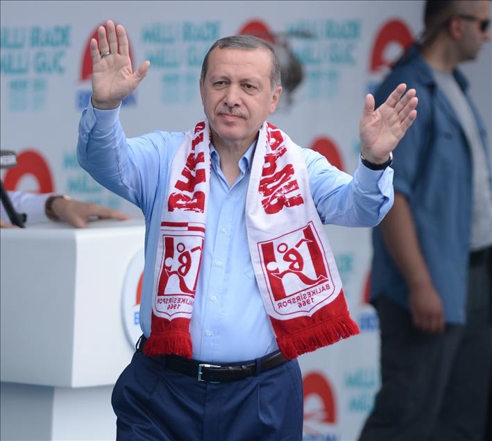 Cumhurbaşkanı adayı ve Başbakan Recep Tayyip Erdoğan