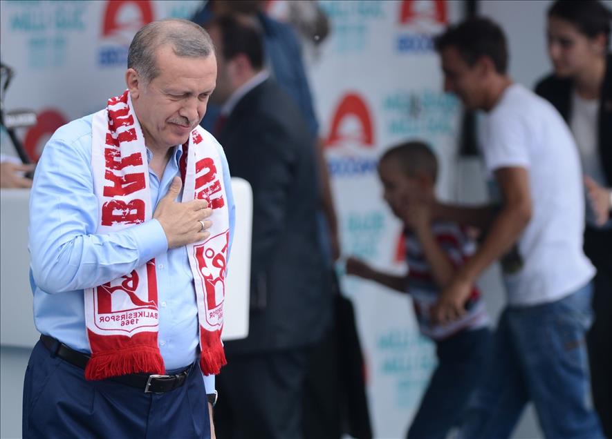 Cumhurbaşkanı adayı ve Başbakan Recep Tayyip Erdoğan