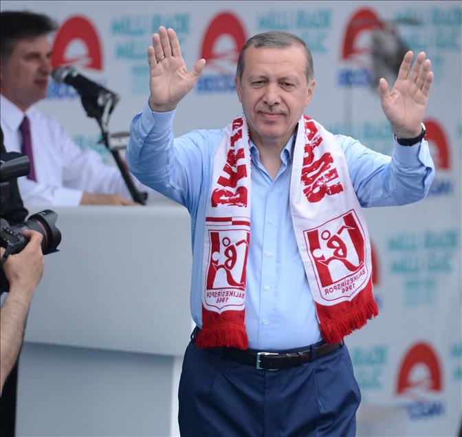 Cumhurbaşkanı adayı ve Başbakan Recep Tayyip Erdoğan