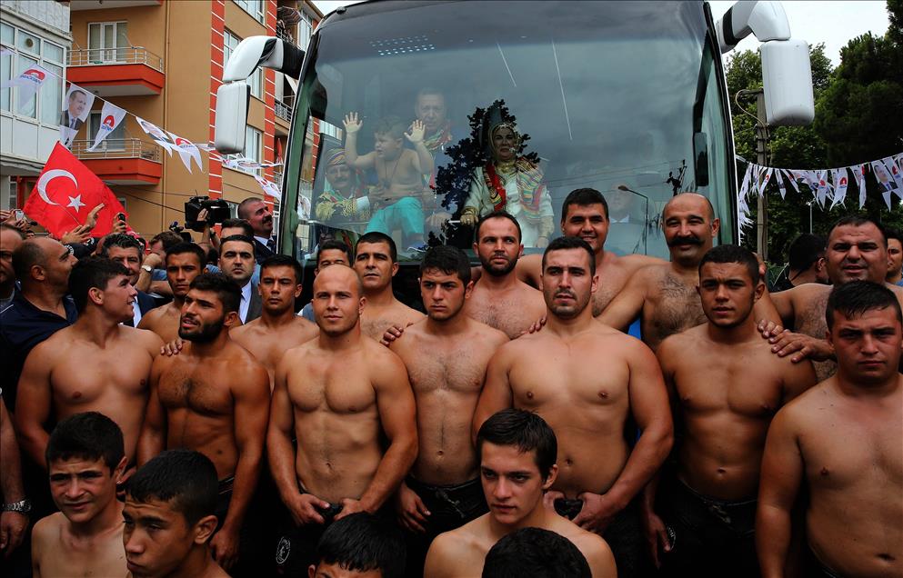 Cumhurbaşkanı adayı ve Başbakan Erdoğan, Balıkesir'de