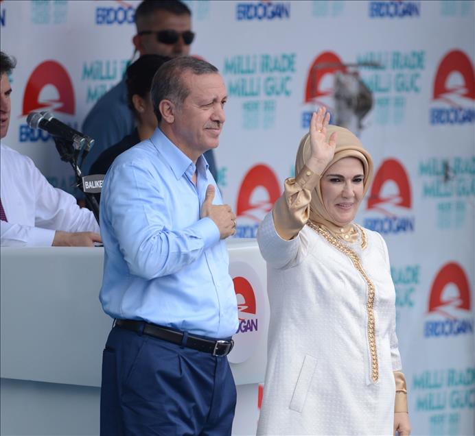 Cumhurbaşkanı adayı ve Başbakan Recep Tayyip Erdoğan