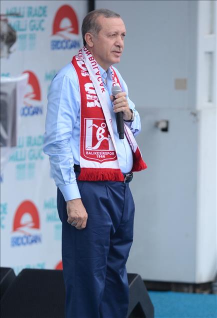 Cumhurbaşkanı adayı ve Başbakan Recep Tayyip Erdoğan
