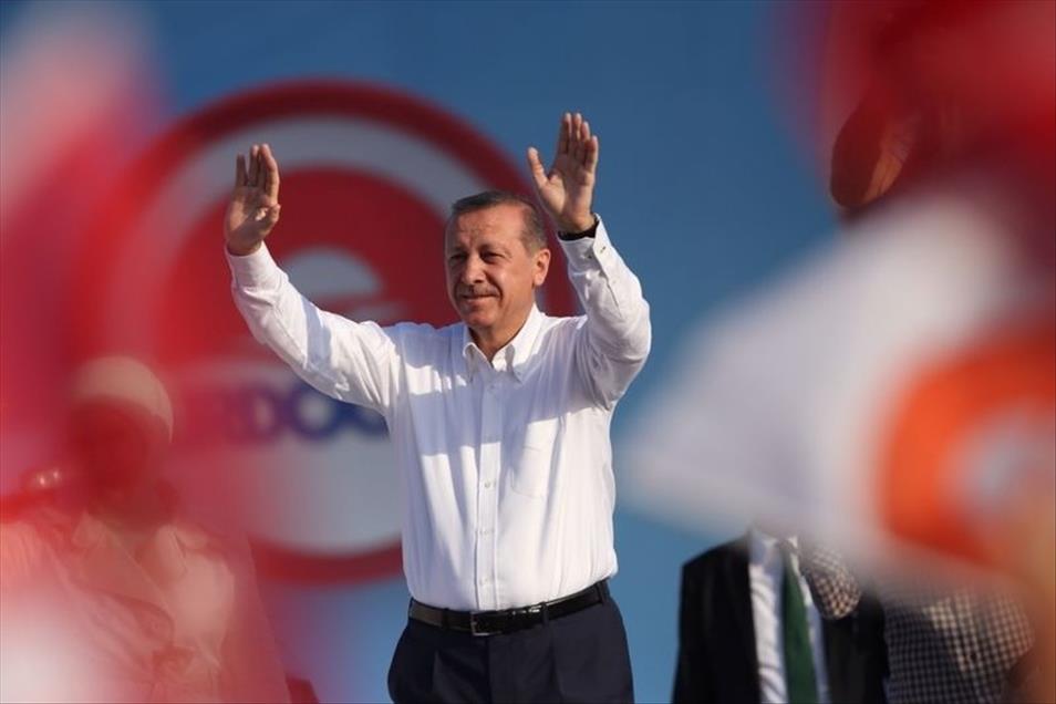 Cumhurbaşkanı adayı ve Başbakan Erdoğan'ın İstanbul mitingi