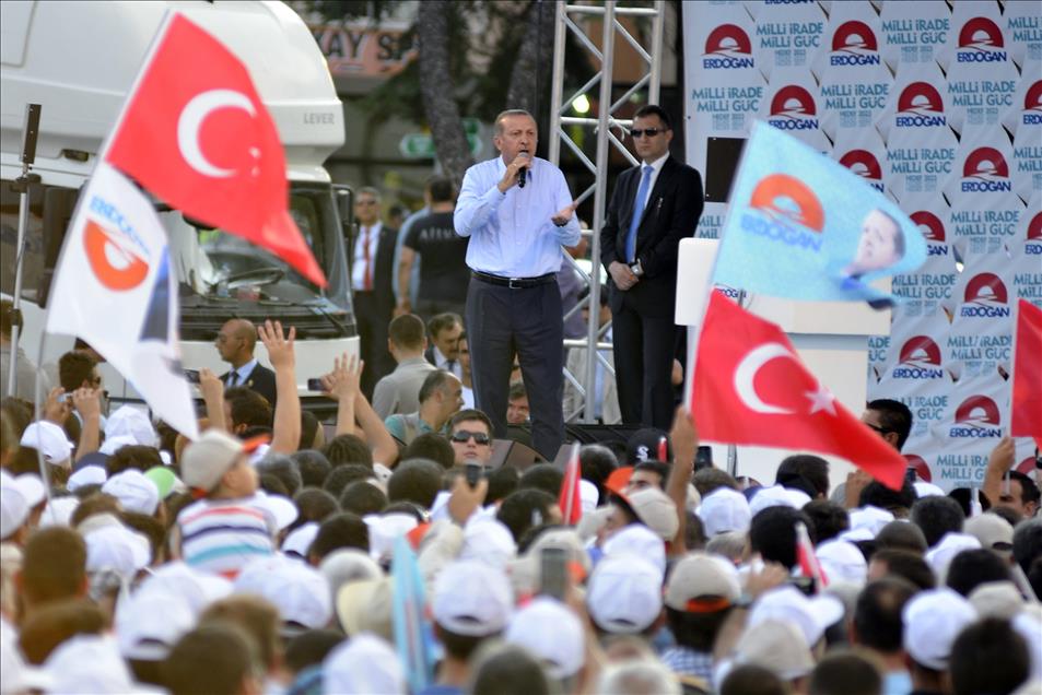 Cumhurbaşkanı Adayı ve Başbakan Erdoğan'ın Muğla mitingi