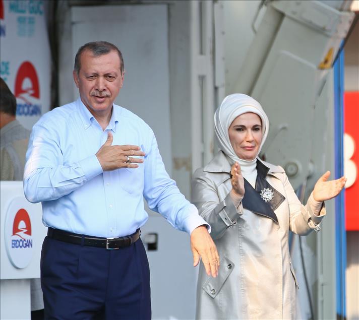 Cumhurbaşkanı Adayı ve Başbakan Erdoğan'ın Aydın mitingi