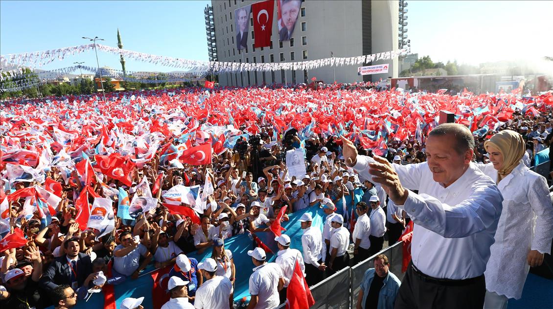 Cumhurbaşkanı adayı ve Başbakan Erdoğan'ın Malatya mitingi