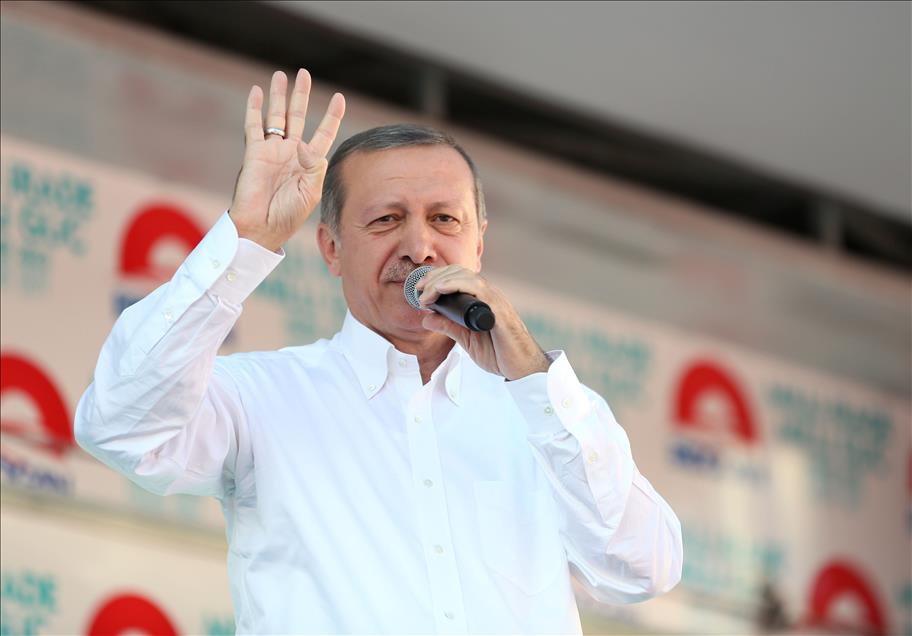 Cumhurbaşkanı adayı ve Başbakan Erdoğan'ın Malatya mitingi