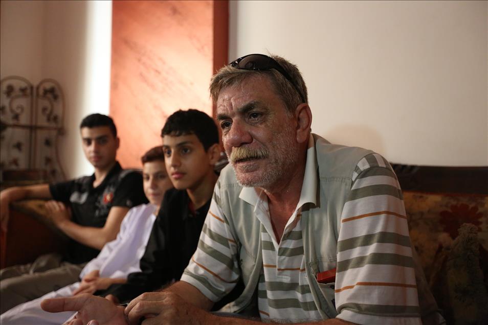 Filistinli babadan Davutoğlu'na destek