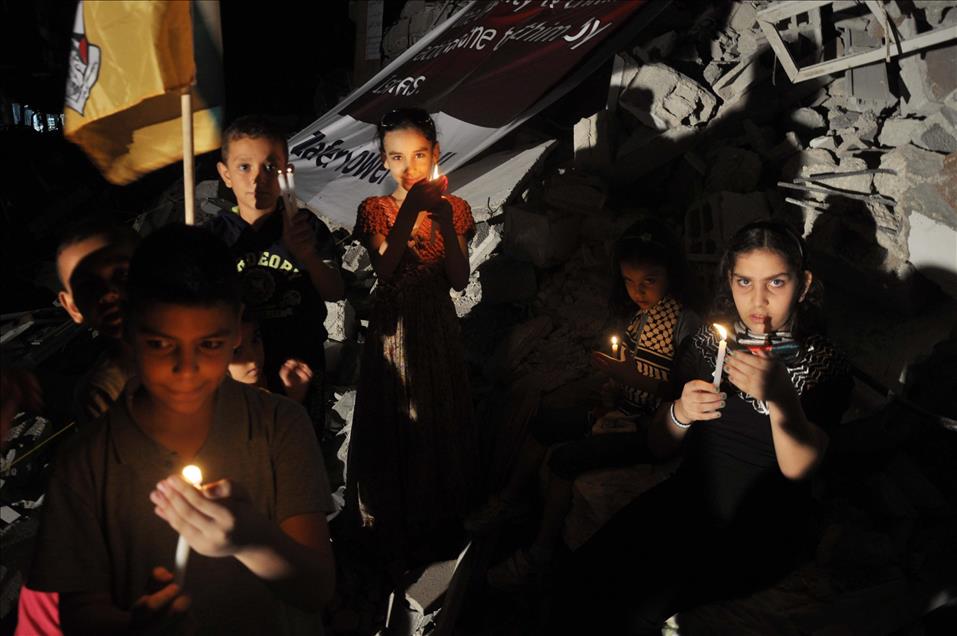 Gazzeli çocuklardan İsrail’e tepki