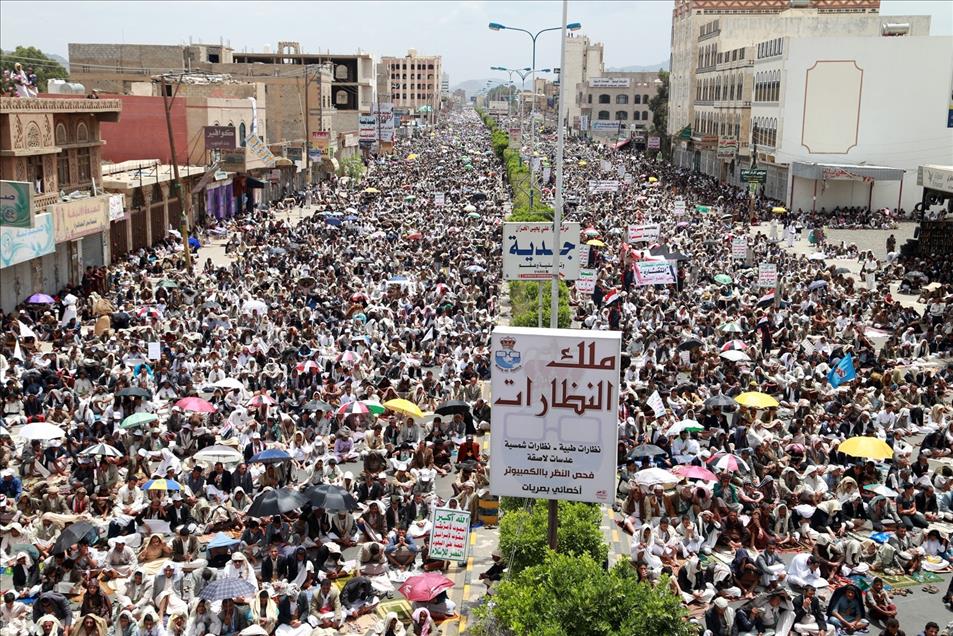 Yemen'de rejim karşıtı gösteri