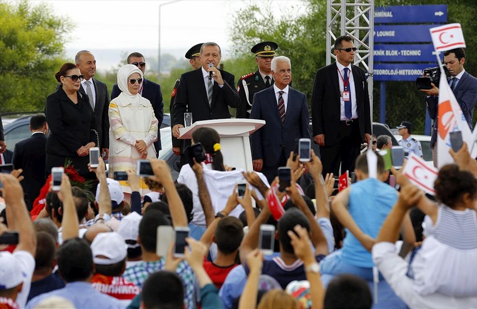 Cumhurbaşkanı Erdoğan KKTC'de 
