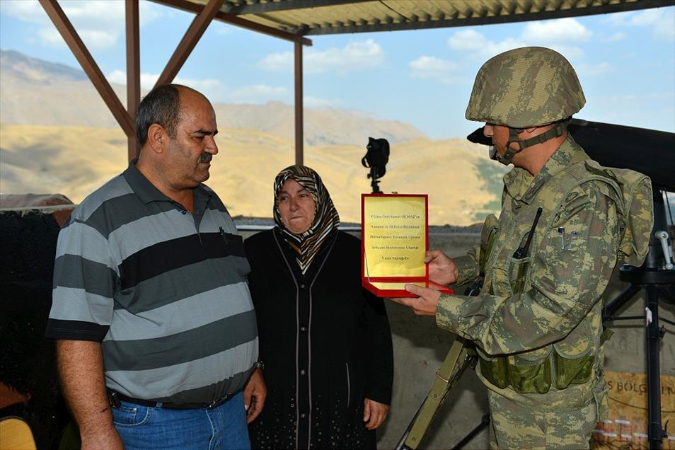 Oğlunun şehit olduğu yerden barış mesajı